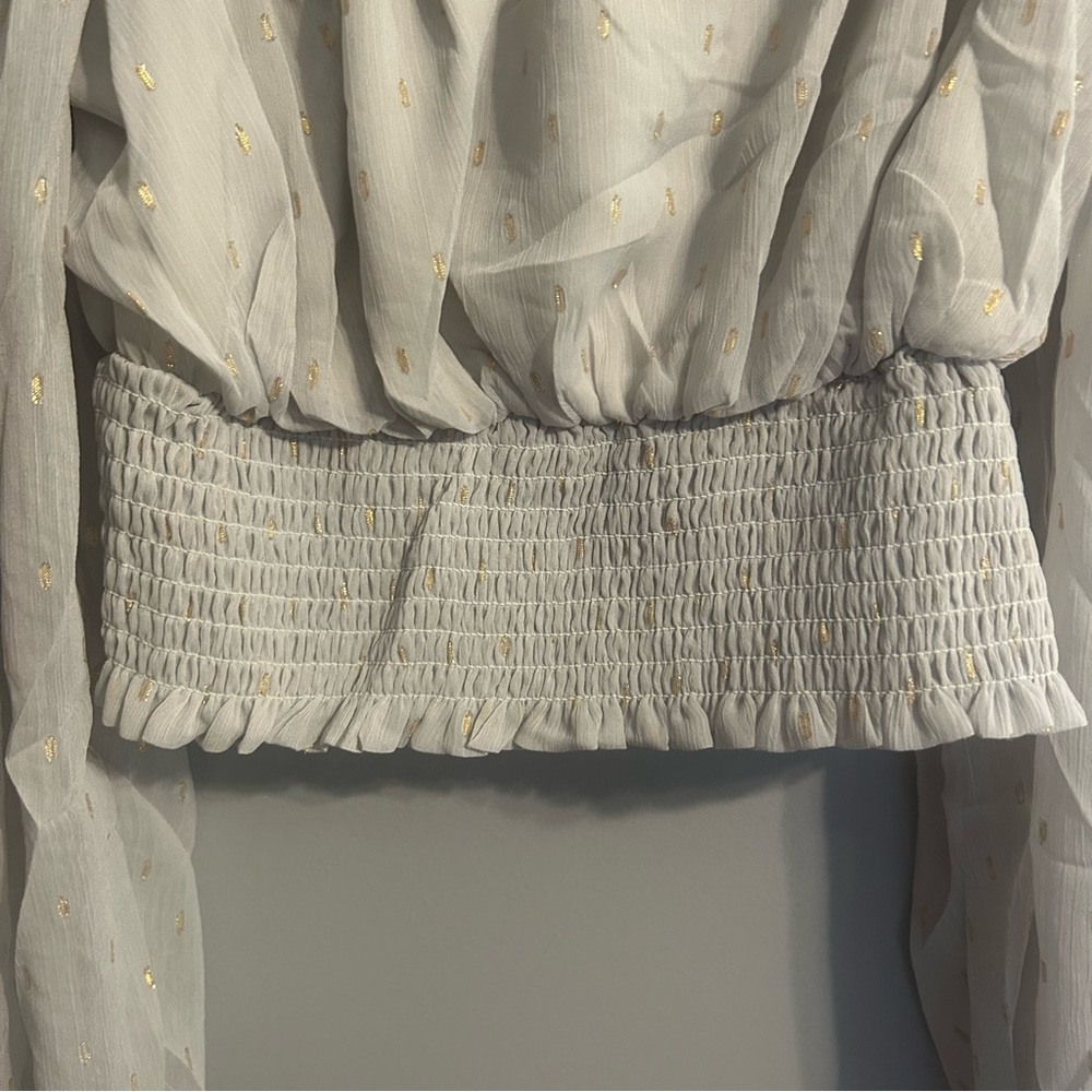 By The River Shimmering Blouse - Moon River - Anthropologie - Picture 4 of 8